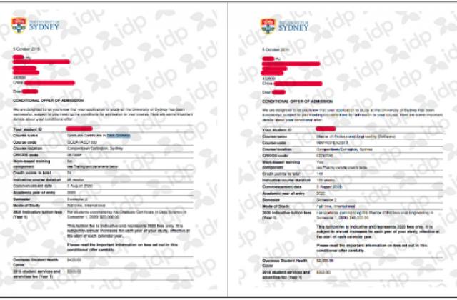 澳洲研究生免费申请 IDP助力喜提悉尼大学双录取