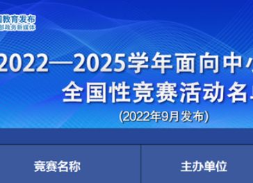 教育部：关于面向中小学生违规竞赛活动的通报